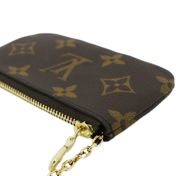 LOUIS VUITTON Key Coin Pouch Monogram Canvas Brown