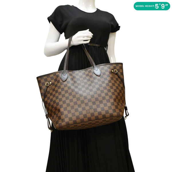 LOUIS VUITTON Neverfull MM Damier Ebene dummy look