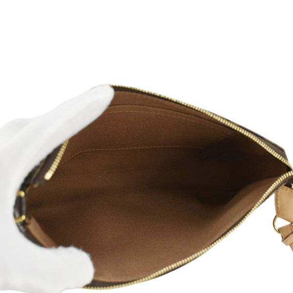 LOUIS VUITTON Pochette Accessories NM Monogram Canvas Pouch Bag Brown