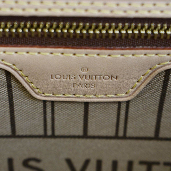 LOUIS VUITTON Neverfull MM Monogram Canvas Tote Bag Brown
