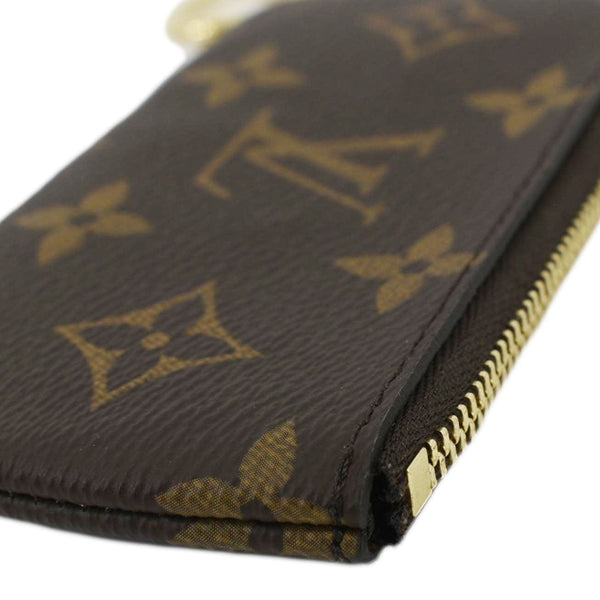 LOUIS VUITTON Key Coin Pouch Monogram Canvas Brown