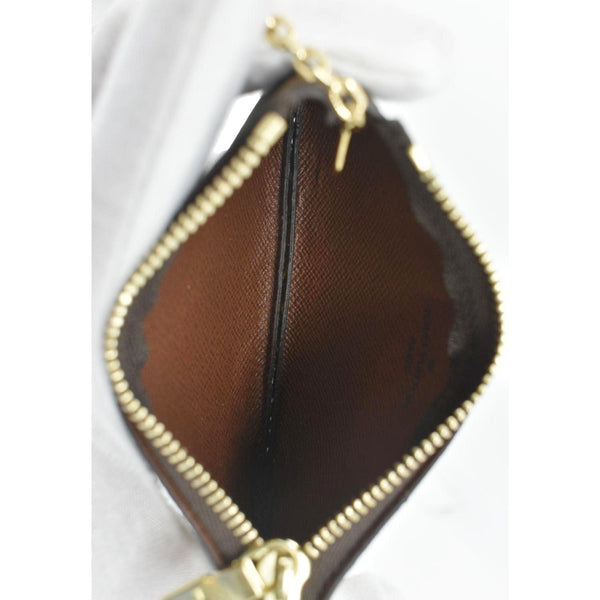 LOUIS VUITTON Key Coin Pouch Monogram Canvas Brown