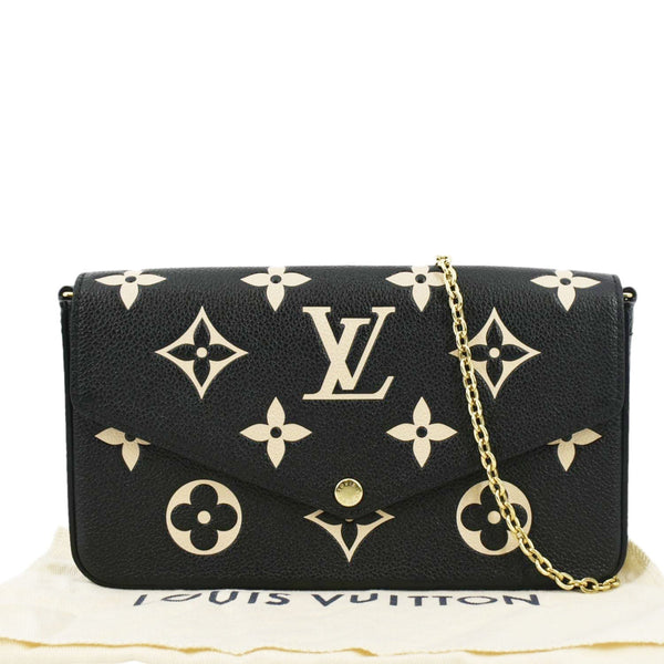 LOUIS VUITTON Felicie Pochette Monogram Empreinte Crossbody Bag Bicolor
