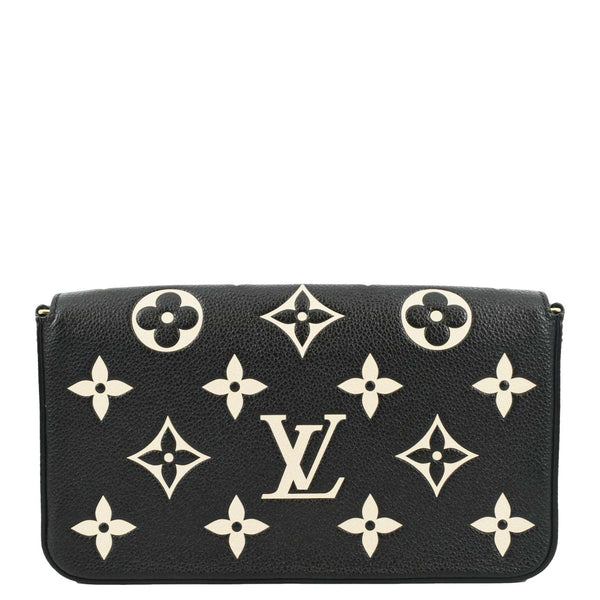 LOUIS VUITTON Felicie Pochette Monogram Empreinte Crossbody Bag Bicolor