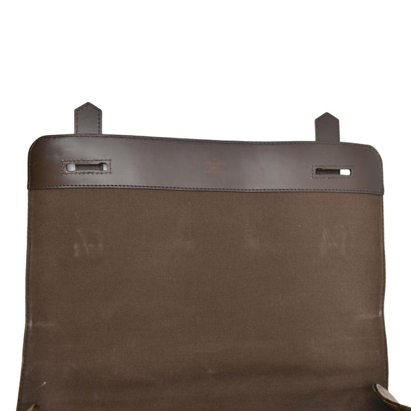 LOUIS VUITTON Broadway Damier Ebene Messenger Bag Brown
