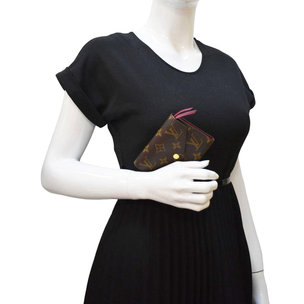 LOUIS VUITTON Victorine Monogram Canvas Wallet Brown