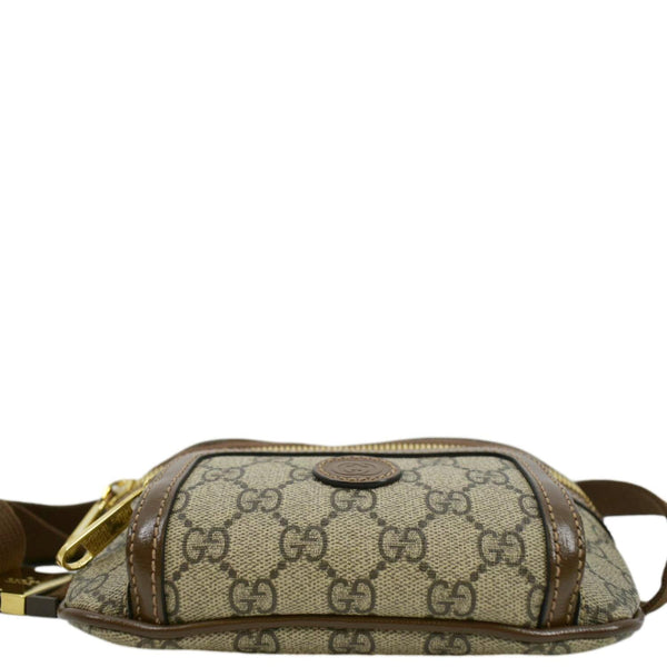 GUCCI Interlocking G Supreme Canvas Belt Bag Beige 682933