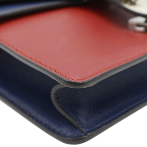 GUCCI Dionysus Embroidered Snake Leather Shoulder Bag Red 421970