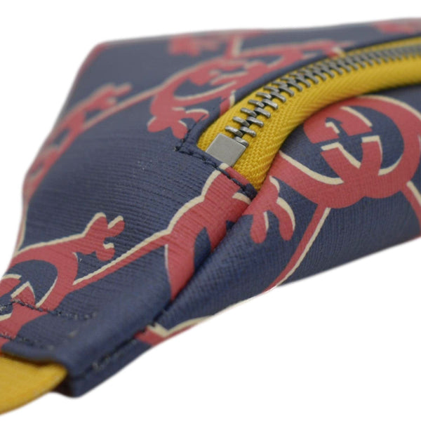 GUCCI Children's Interlocking G Snail Print Canvas Bumbag Blue 502095