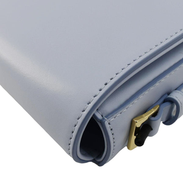 BURBERRY Grace Small Leather Crossbody Bag Light Blue