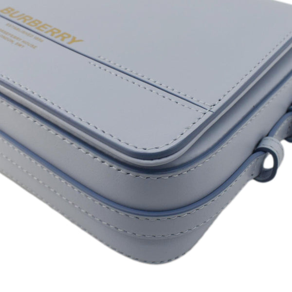 BURBERRY Grace Small Leather Crossbody Bag Light Blue