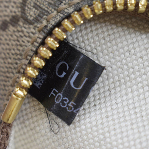 GUCCI Interlocking G Supreme Canvas Belt Bag Beige 682933