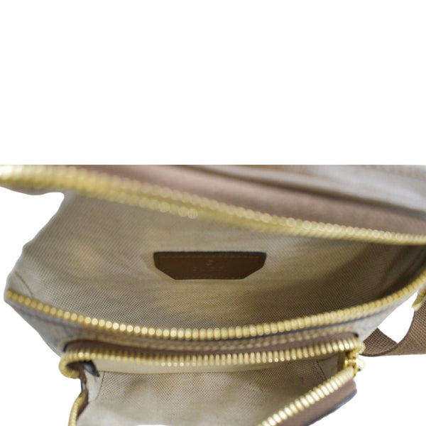 GUCCI Interlocking G Supreme Canvas Belt Bag Beige 682933