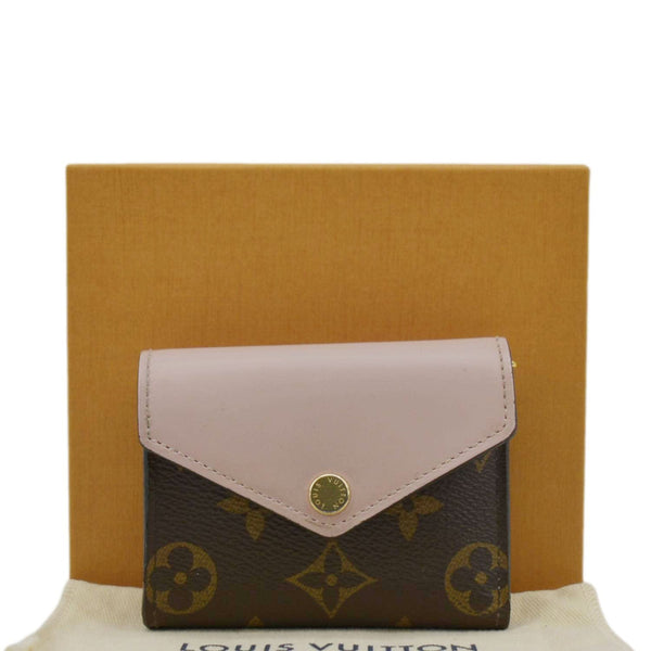 LOUIS VUITTON Zoe Monogram Leather Wallet Rose Ballerine