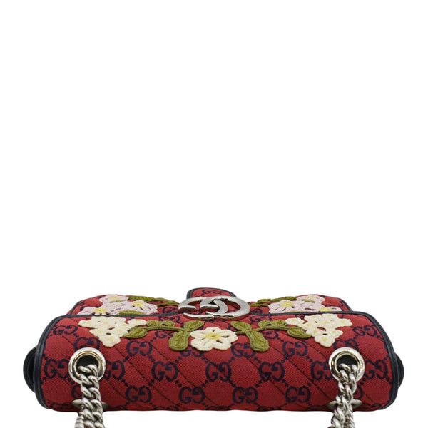 GUCCI GG Marmont Small Canvas Crossbody Bag upper side