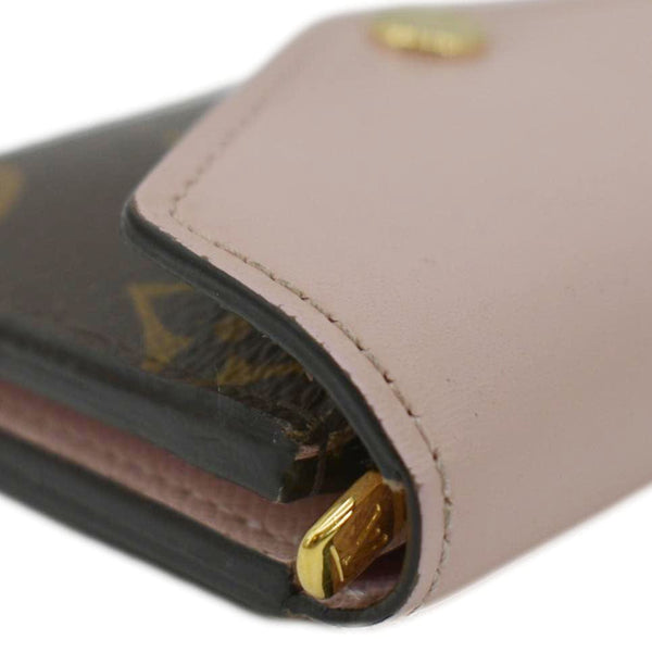 LOUIS VUITTON Zoe Monogram Leather Wallet Rose Ballerine