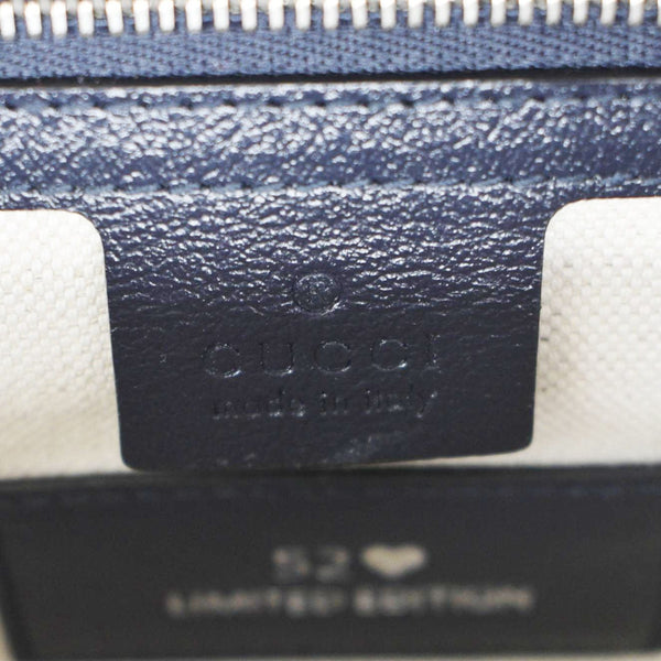 GUCCI GG Marmont Small Floral Embroidered Canvas Crossbody Bag Red 443497