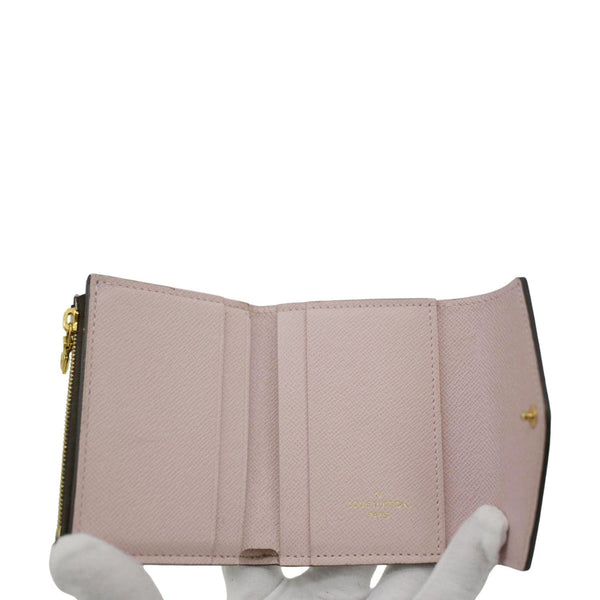 LOUIS VUITTON Zoe Monogram Leather Wallet Rose Ballerine