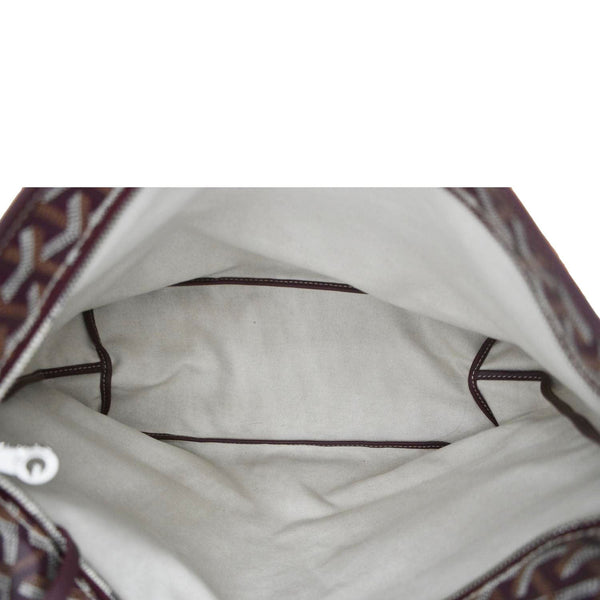 GOYARD Boheme Canvas Hobo Bag Burgundy