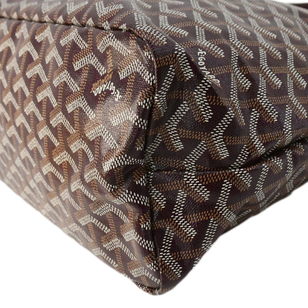 GOYARD Boheme Canvas Hobo Bag Burgundy