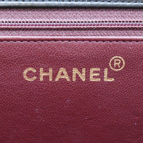 CHANEL Half Flap Medium Quilted Leather Shoulder Bag Black