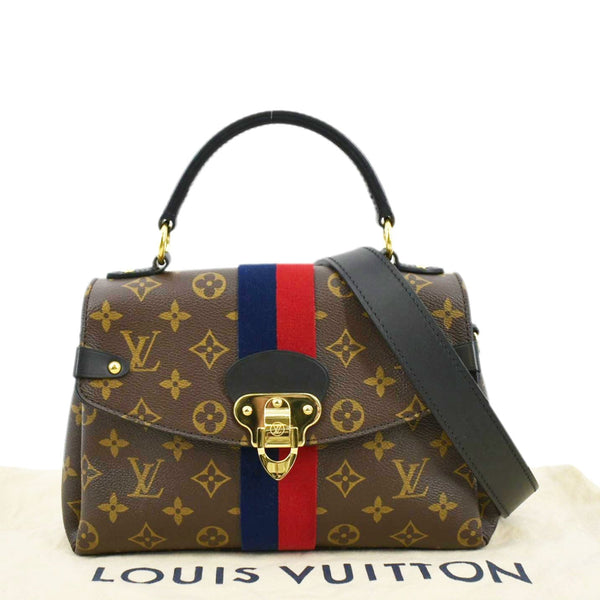 LOUIS VUITTON Georges BB Monogram Canvas Shoulder Bag Red