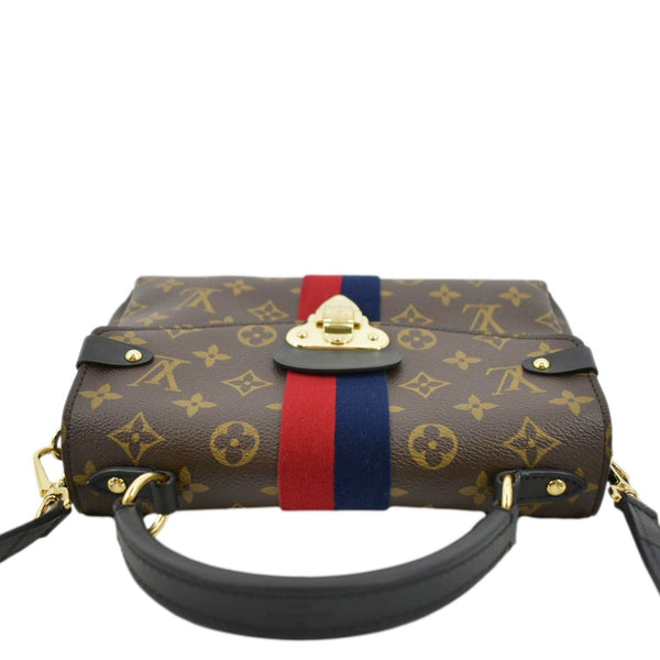 LOUIS VUITTON Georges BB Monogram Canvas Shoulder Bag Red