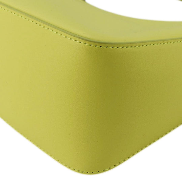 GIVENCHY Moon Cut Out Small Leather Hobo Bag Neon Yellow