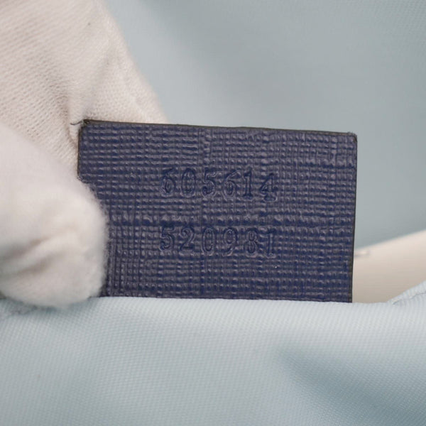 GUCCI Children's Strawberry Star Canvas Tote Bag Blue 605614