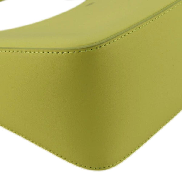 GIVENCHY Moon Cut Out Small Leather Hobo Bag Neon Yellow