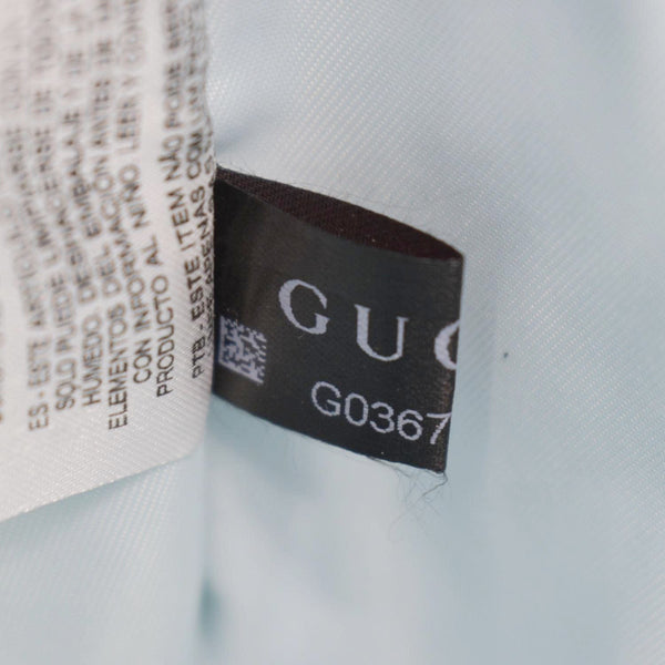 GUCCI Children's Strawberry Star Canvas Tote Bag Blue 605614