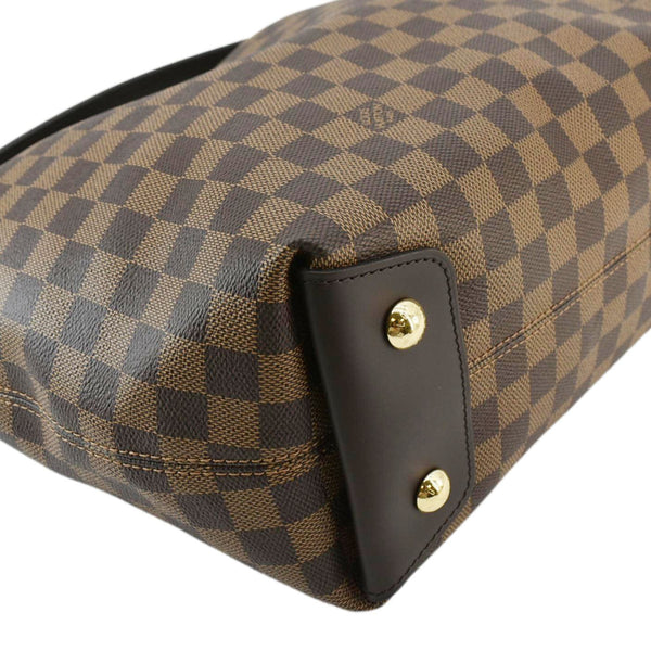LOUIS VUITTON Duomo Damier Ebene Hobo Bag Brown