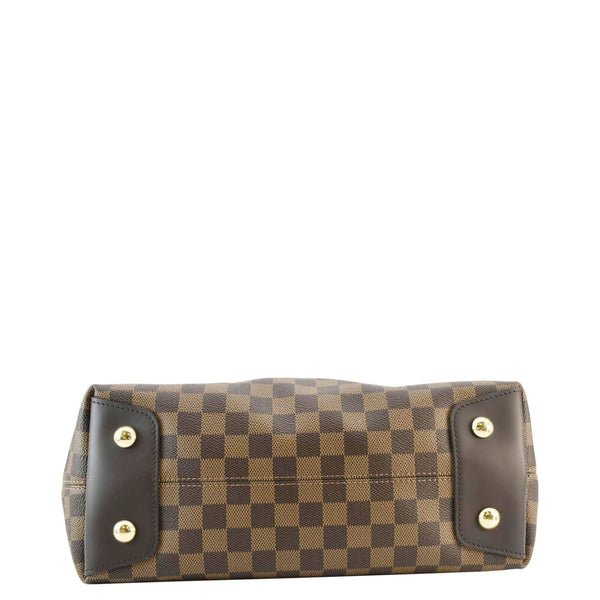 LOUIS VUITTON Duomo Damier Ebene Hobo Bag Brown