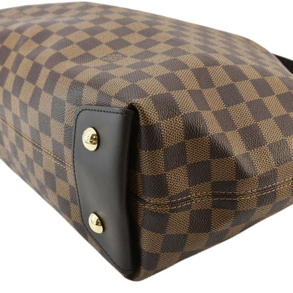 LOUIS VUITTON Duomo Damier Ebene Hobo Bag Brown