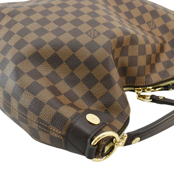LOUIS VUITTON Duomo Damier Ebene Hobo Bag Brown