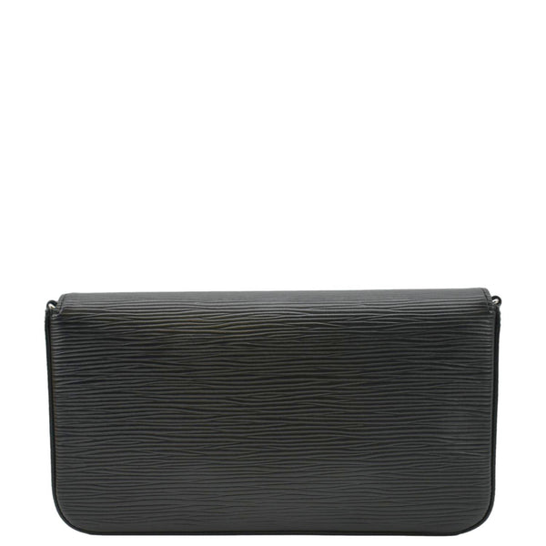 LOUIS VUITTON Felicie Epi Leather Pochette Crossbody Bag Black