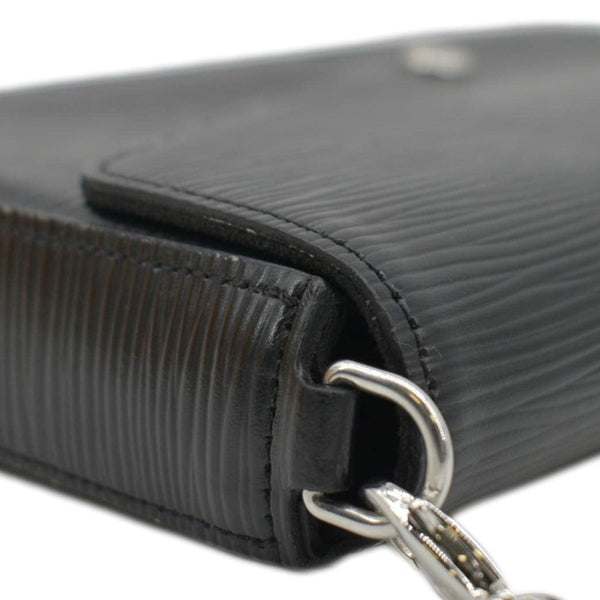 LOUIS VUITTON Felicie Epi Leather Pochette Crossbody Bag Black