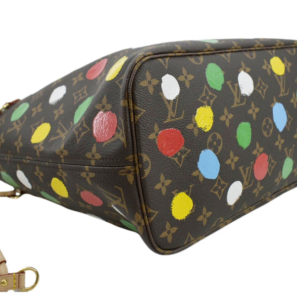 LOUIS VUITTON x YK Neverfull MM Monogram Canvas Shoulder Bag Brown