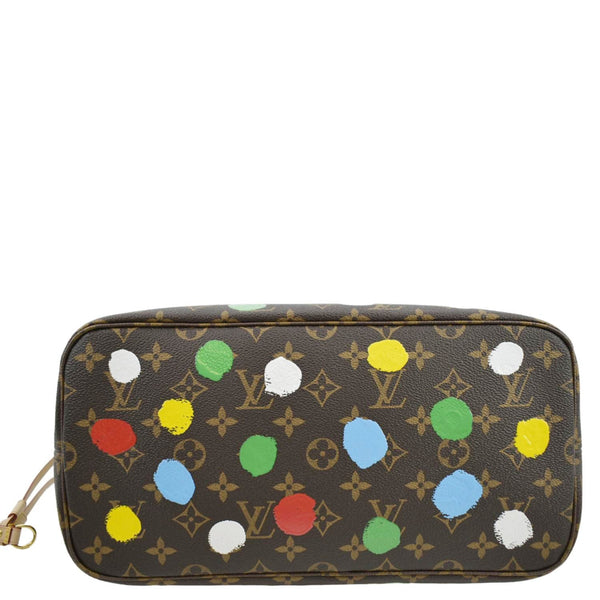 LOUIS VUITTON x YK Neverfull MM Monogram Canvas Shoulder Bag Brown