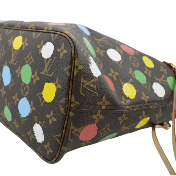 LOUIS VUITTON x YK Neverfull MM Monogram Canvas Shoulder Bag Brown