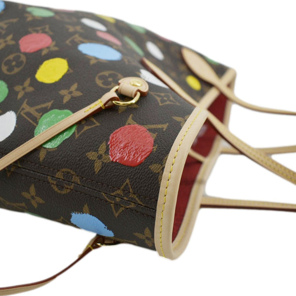 LOUIS VUITTON x YK Neverfull MM Monogram Canvas Shoulder Bag Brown