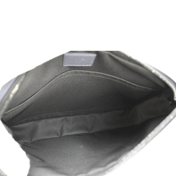 LOUIS VUITTON Duo Monogram Shadow Leather Shoulder Navy Blue