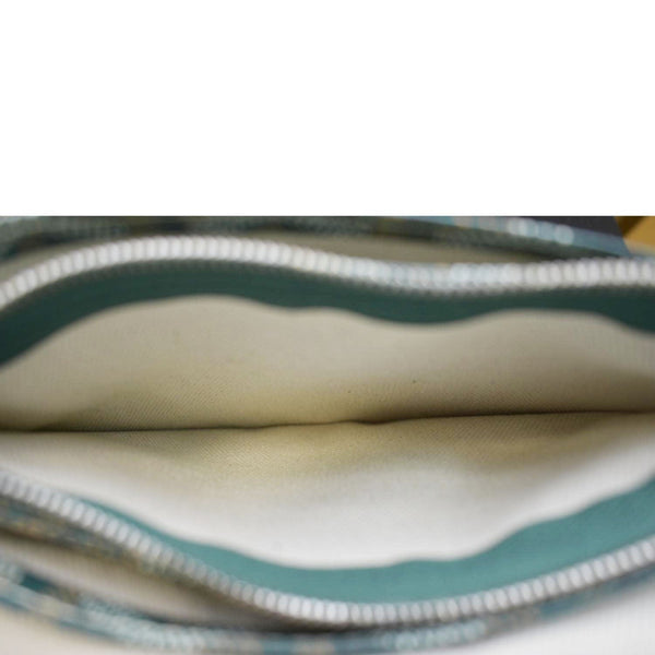 GOYARD Plumet Chevron Print Canvas Shoulder Bag Green