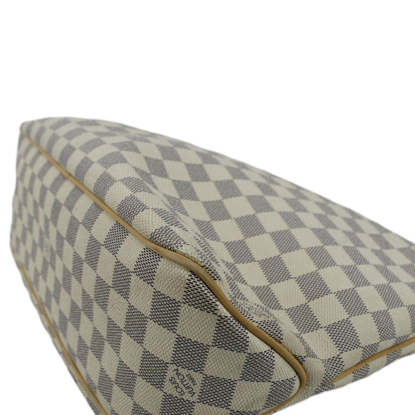 LOUIS VUITTON Delightful MM Damier Azur Hobo Shoulder Bag White