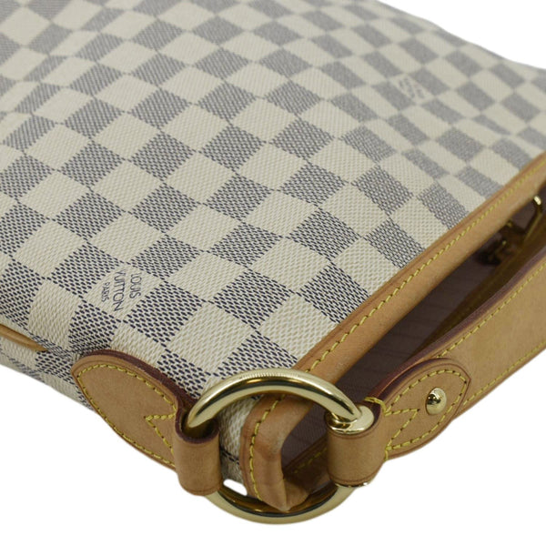 LOUIS VUITTON Delightful MM Damier Azur Hobo Shoulder Bag White