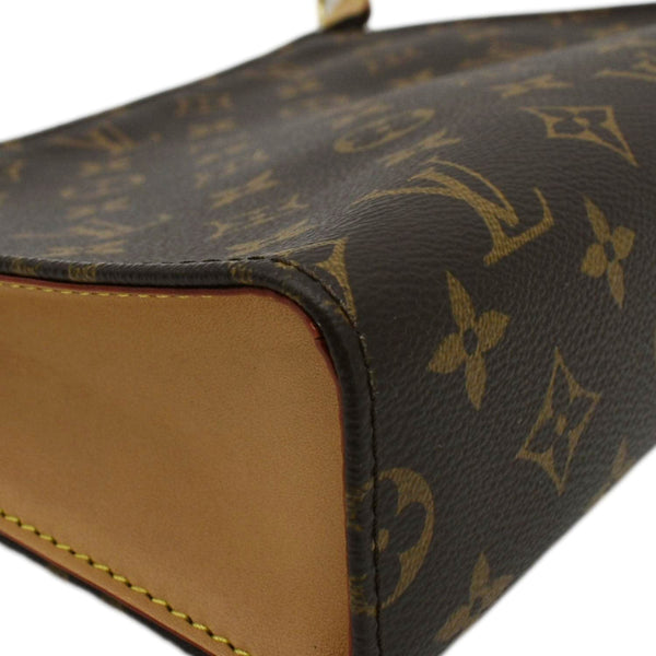 LOUIS VUITTON Toiletry Pouch On Chain Monogram Canvas Clutch Brown