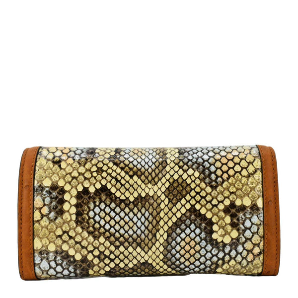 GUCCI Diana Python Chain Wallet Crossbody Bag Cloud Natural Gold 658243