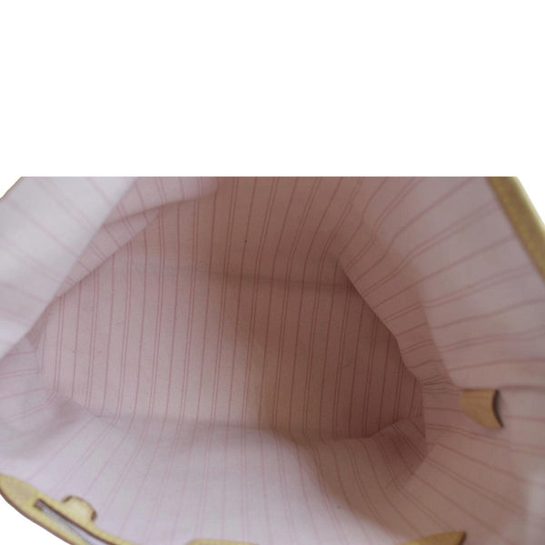 LOUIS VUITTON Delightful MM Damier Azur Hobo Shoulder Bag White