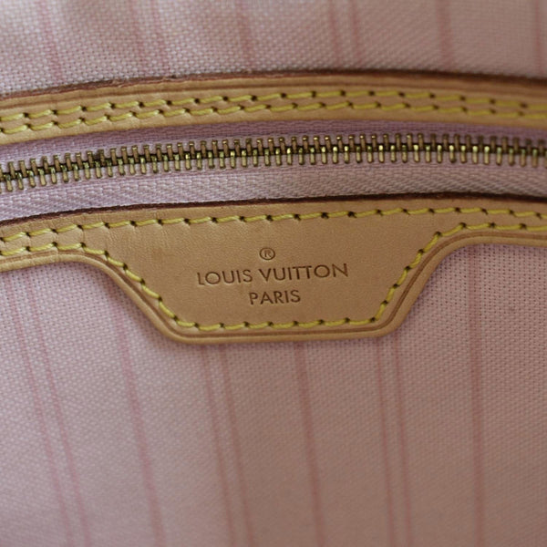 LOUIS VUITTON Delightful MM Damier Azur Hobo Shoulder Bag White