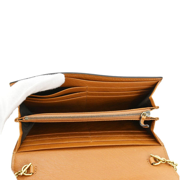 GUCCI Diana Python Chain Wallet Crossbody Bag Cloud Natural Gold 658243